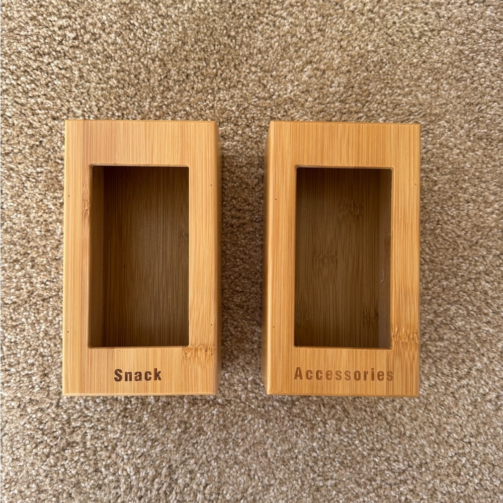 Bamboo Ziploc bag Holders